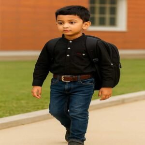 ০১টি কালো কাতুয়া ও ০১টি জিন্স প্যান্ট সাথে বেল্ট ফ্রি