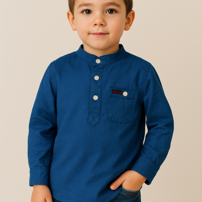 Young Boy in Casual Attire